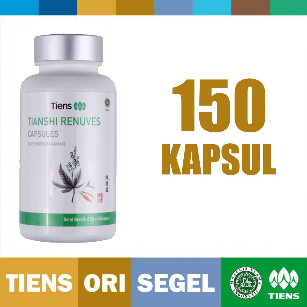 Tiens / Tianshi Renuves Capsules Isi 150 Kapsul 100% Original | Antioksidan