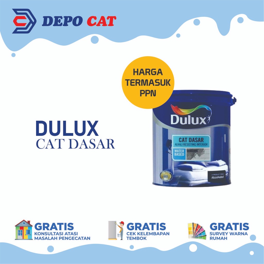 Jual Dulux Alkali Resisting Interior Cat Dasar Tembok Interior 25l Shopee Indonesia 0999