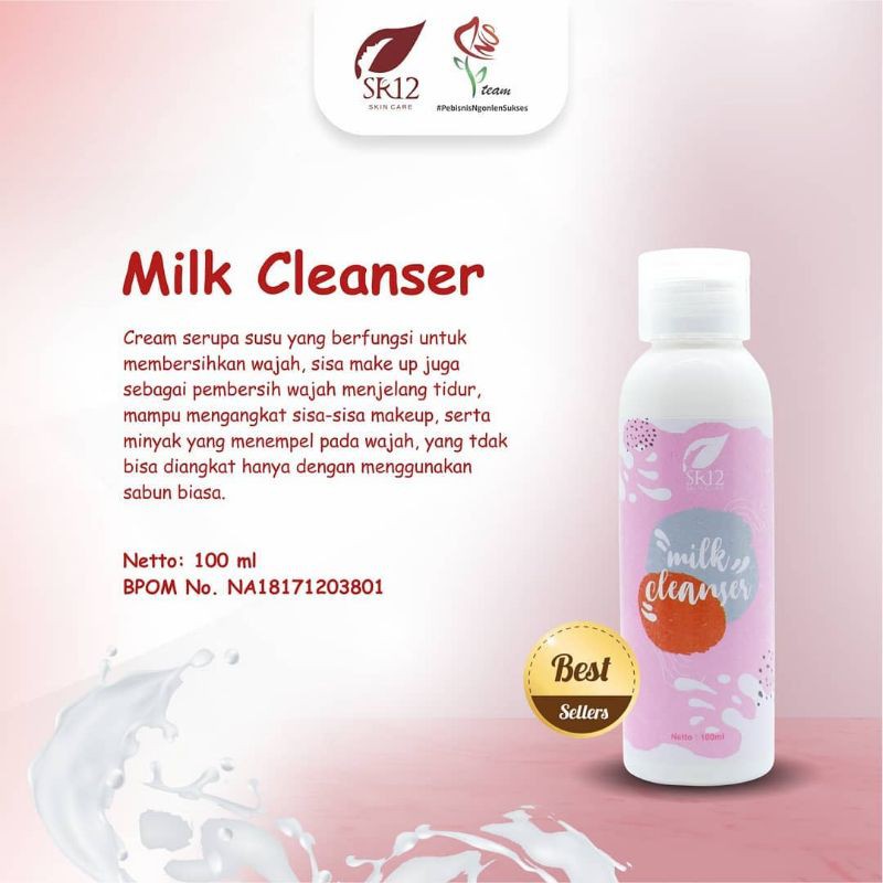SR12 milk cleanser pembersih wajah ctmp cleansing milk