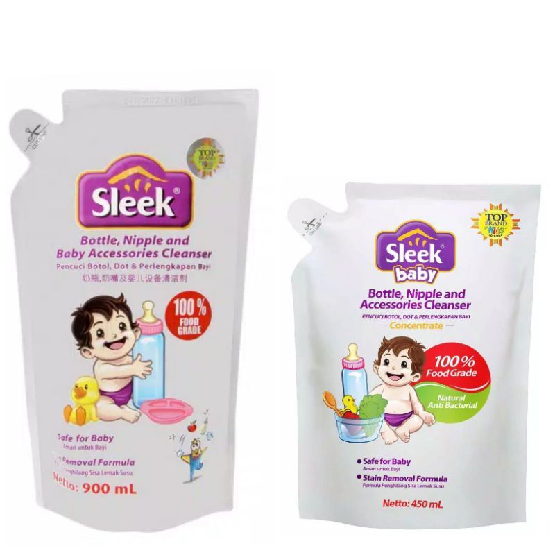 sleek baby bottle nipple cleanser / Loundey 450/900 ml