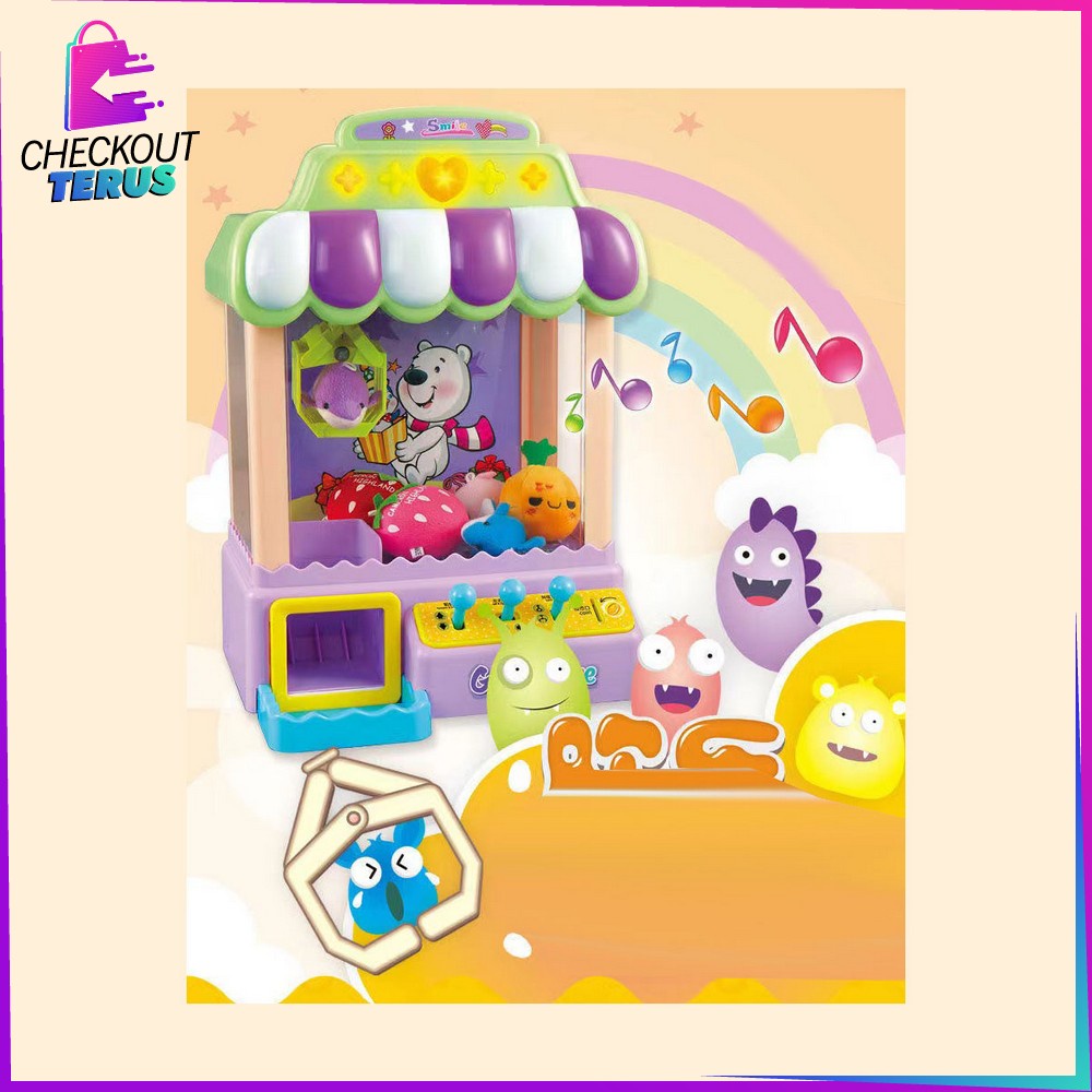 CT M279 Mainan Anak Mesin Capit Mini Doll Machine Mesin Tangkap Boneka Mainan Edukasi Anak Mesin Capit Boneka