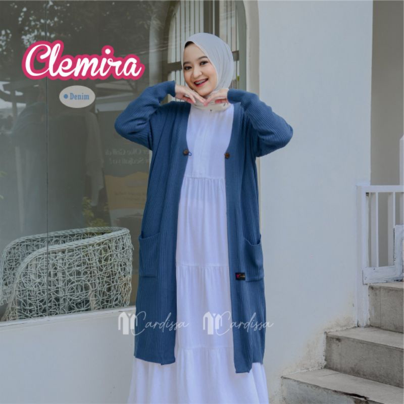 CLEMIRA Cardy by Cardissa | Outer Cardigan Rajut | Long Cardi Rajut Jumbo Knit Premium | AlneraShop
