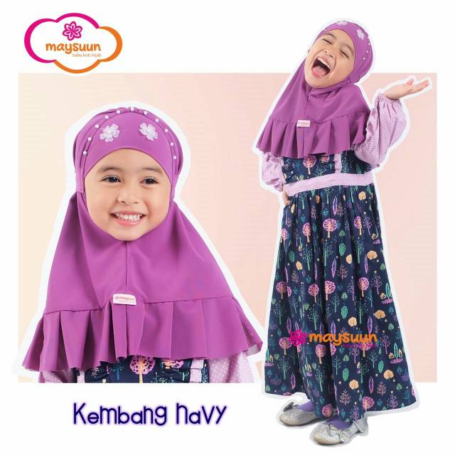 Jilbab Anak Lucu KEMBANG by Maysuun Baby Kids Hijab