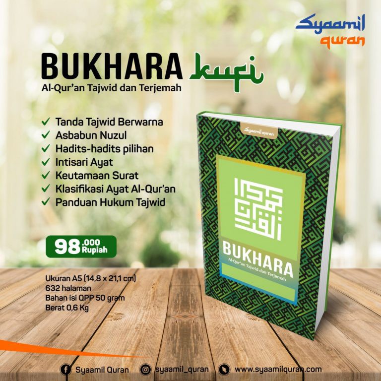 Al-Quran Bukhara A5 Kufi HC / Mushaf Bukhara Tajwid &amp; Terjemah - Syaamil Quran