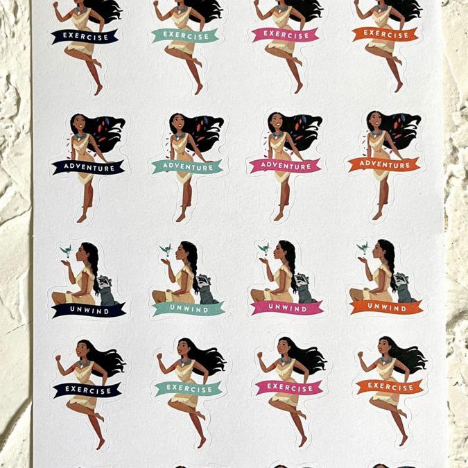 

Hadir The Happy Planner Disney Sticker Princess Pocahontas Murah