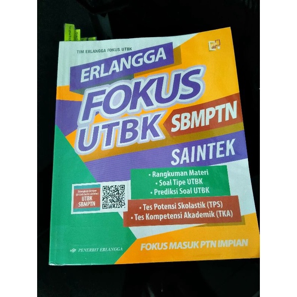 PRELOVED Erlangga Fokus UTBK SAINTEK 2022