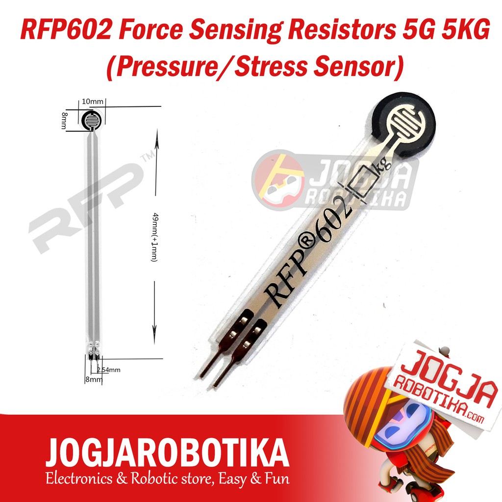 RFP602 Force Sensing Resistors 5KG Compatible with FSR402 (Pressure)
