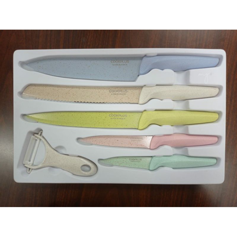Lock n Lock Kitchen Knife Set Pastel Series Pisau Lock n Lock Original
