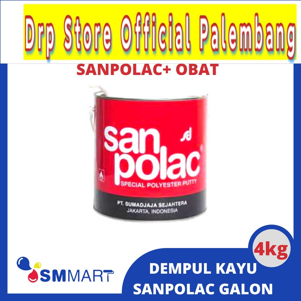 DEMPUL SANPOLAC 4KG / DEMPUL KAYU BESI