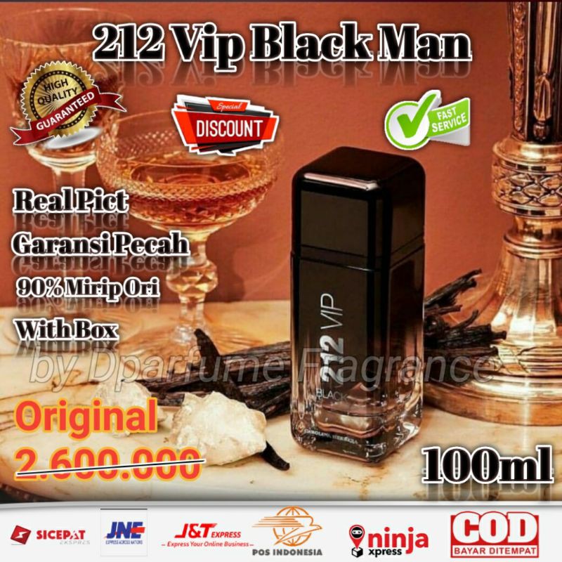Parfum parfume original branded pria laki 212 vip men black original ori import premium murah