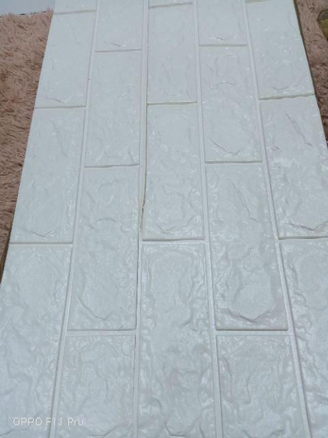 Brickfoam Bata Kayu 3d Brick Foam Wallpaper Sticker Dinding