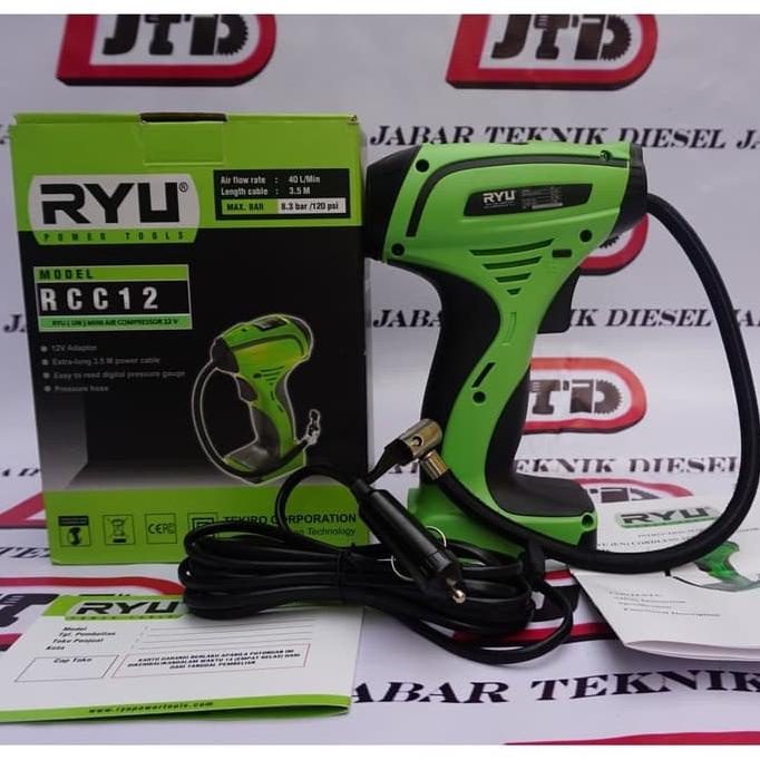 RYU RCC12 Mini air compressor 12V DC pompa ban kompresor mini RCC 12