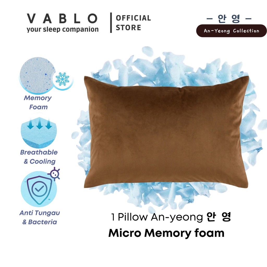 Vablo AnYeong bantal memory foam - 1pcs - memory foam micro