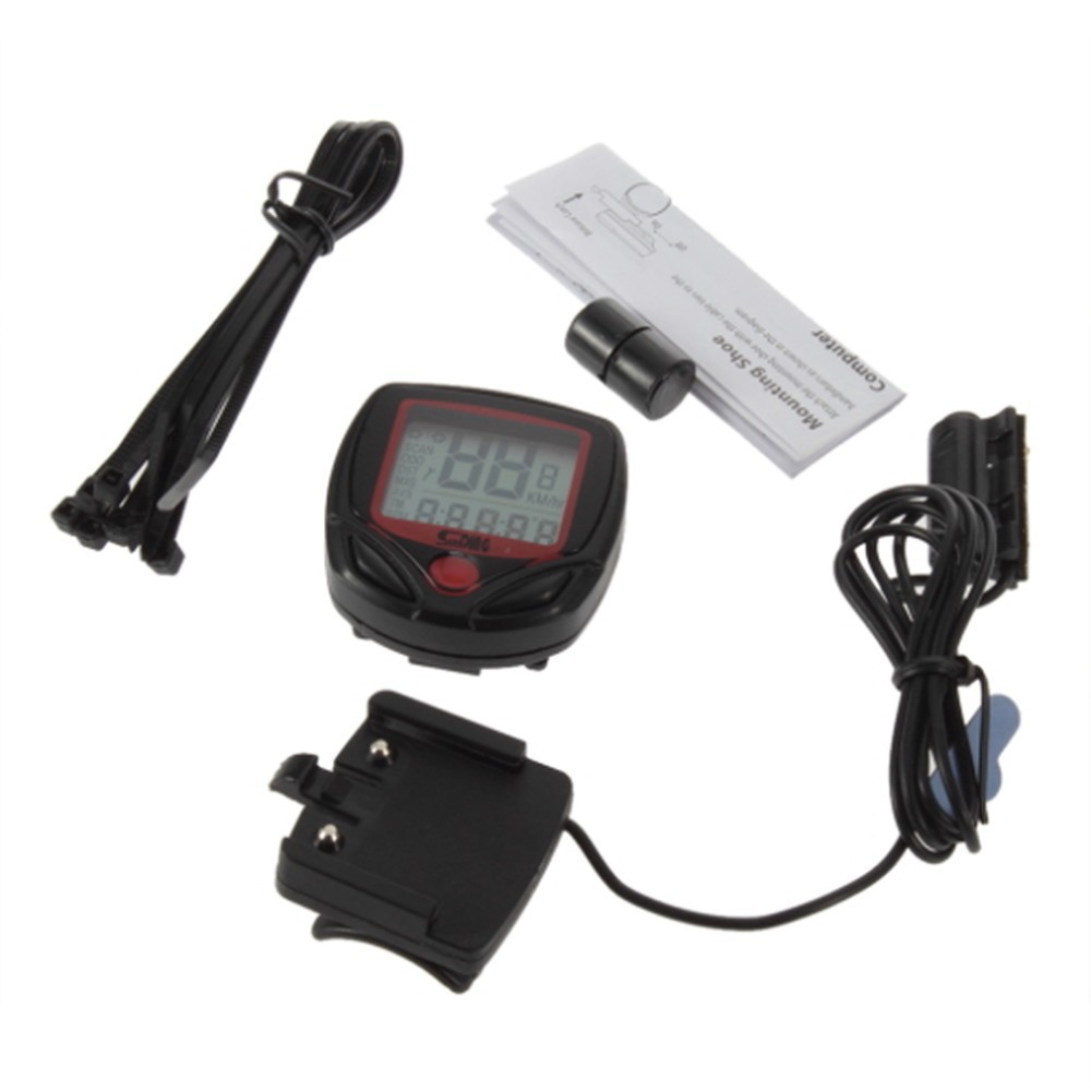 Speedometer odometer Sepeda 14 Fungsi LCD Display spedometer spidometer sepedometer sepeda