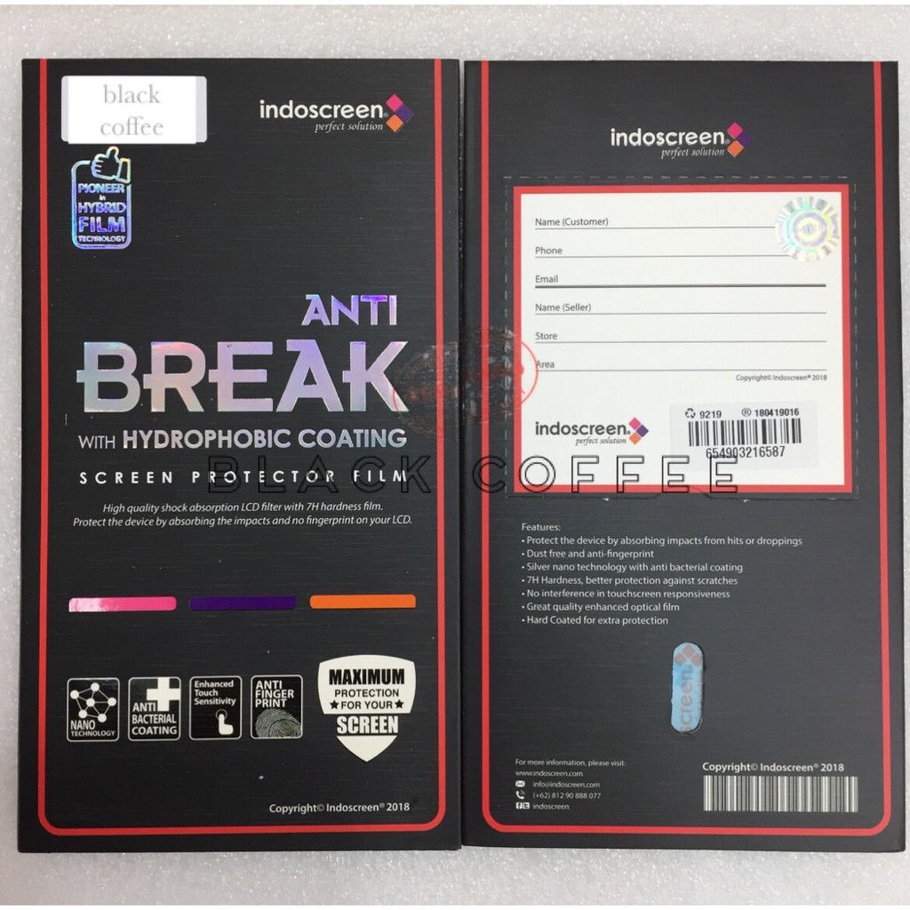 anti gores anti break iPhone 11 xs/x max 6/6s 6/6splus 7/8 7/8 plus 5/5s/SE indoscreen
