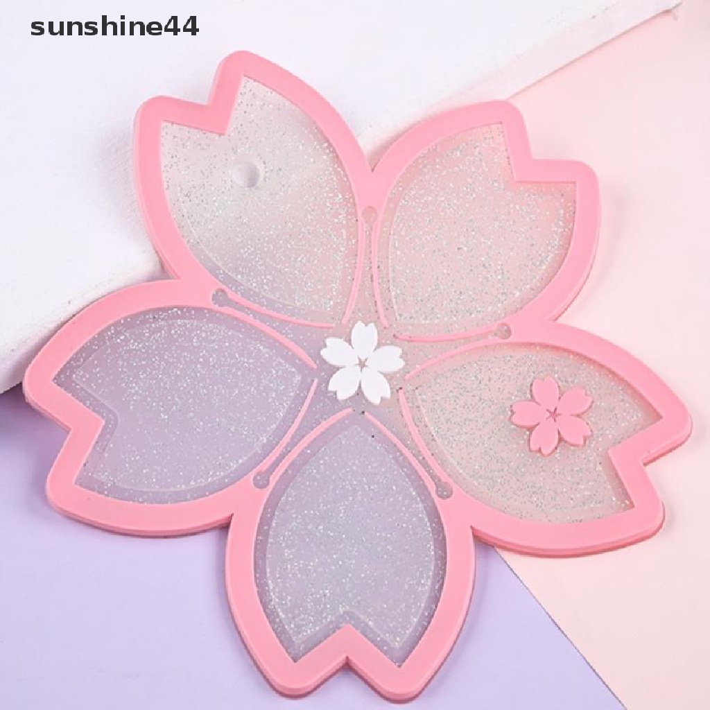 Sunshine 1pc Alas Piring / Wadah Makanan Dengan Bahan Insulasi Thermal Anti-Slip Dan Gambar Bunga Sakura