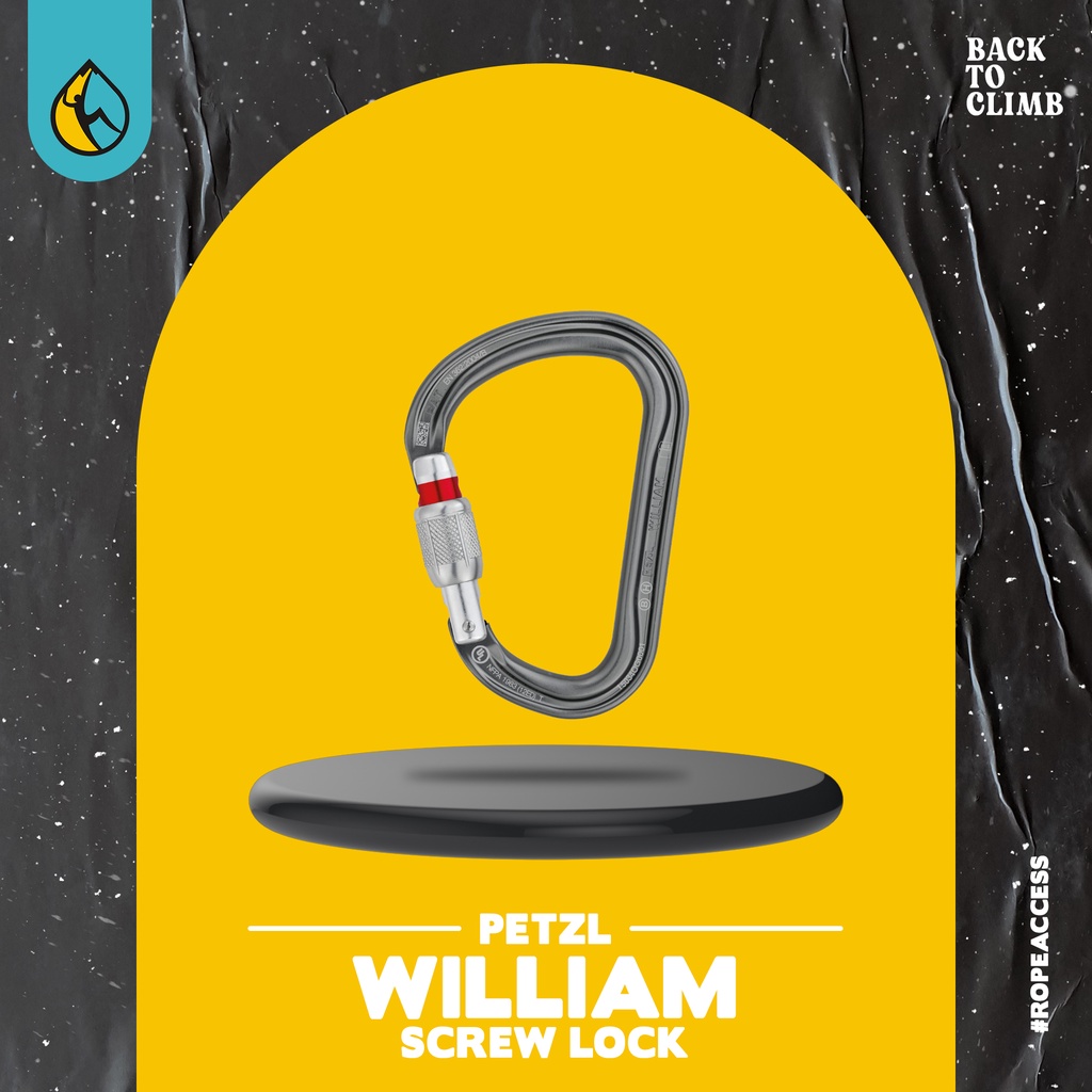 Petzl William Screw Lock Carabiner