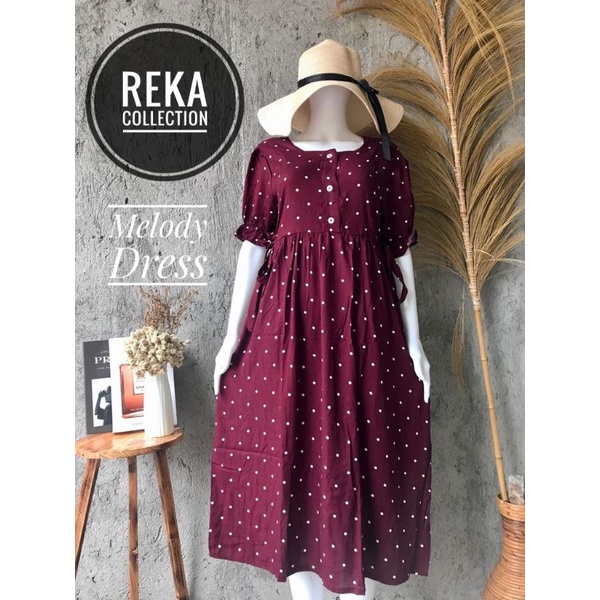MELODY DRESS HOMEDRESS/HOME WEAR/ DASTER RAYON BUSUI