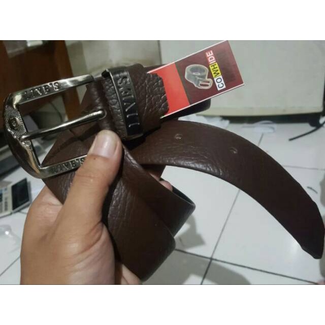 IKAT PINGGANG PRIA REL PLUS RESLETING GESPER SABUK KULIT PREMIUM LEATHER