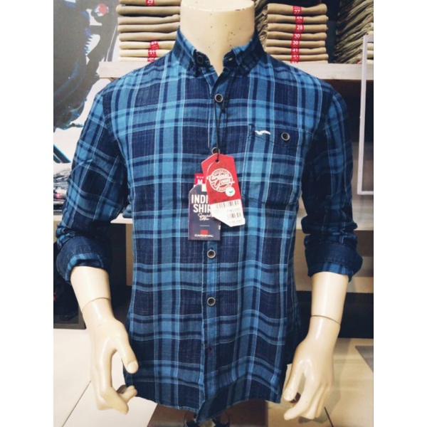 KEMEJA CARDINAL PRIA SLIMFIT ORIGINAL 100%
