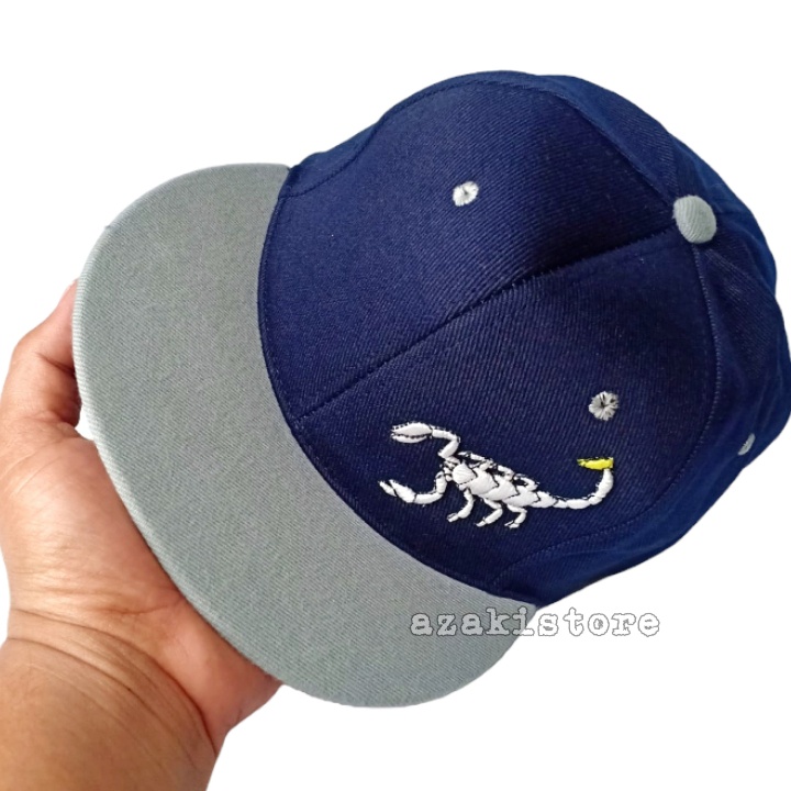 Topi Sanpback Distro Navy Bordir Keren