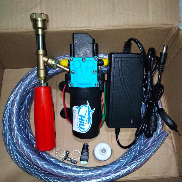 Dinamo pompa hiu 12v / Set alat cuci steam motor / steam sprayer