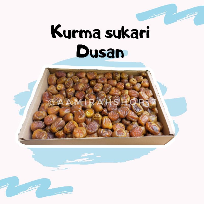 

Buah Kurma | Kurma Sukari Dus 3kg Oleh Oleh Haji Umroh