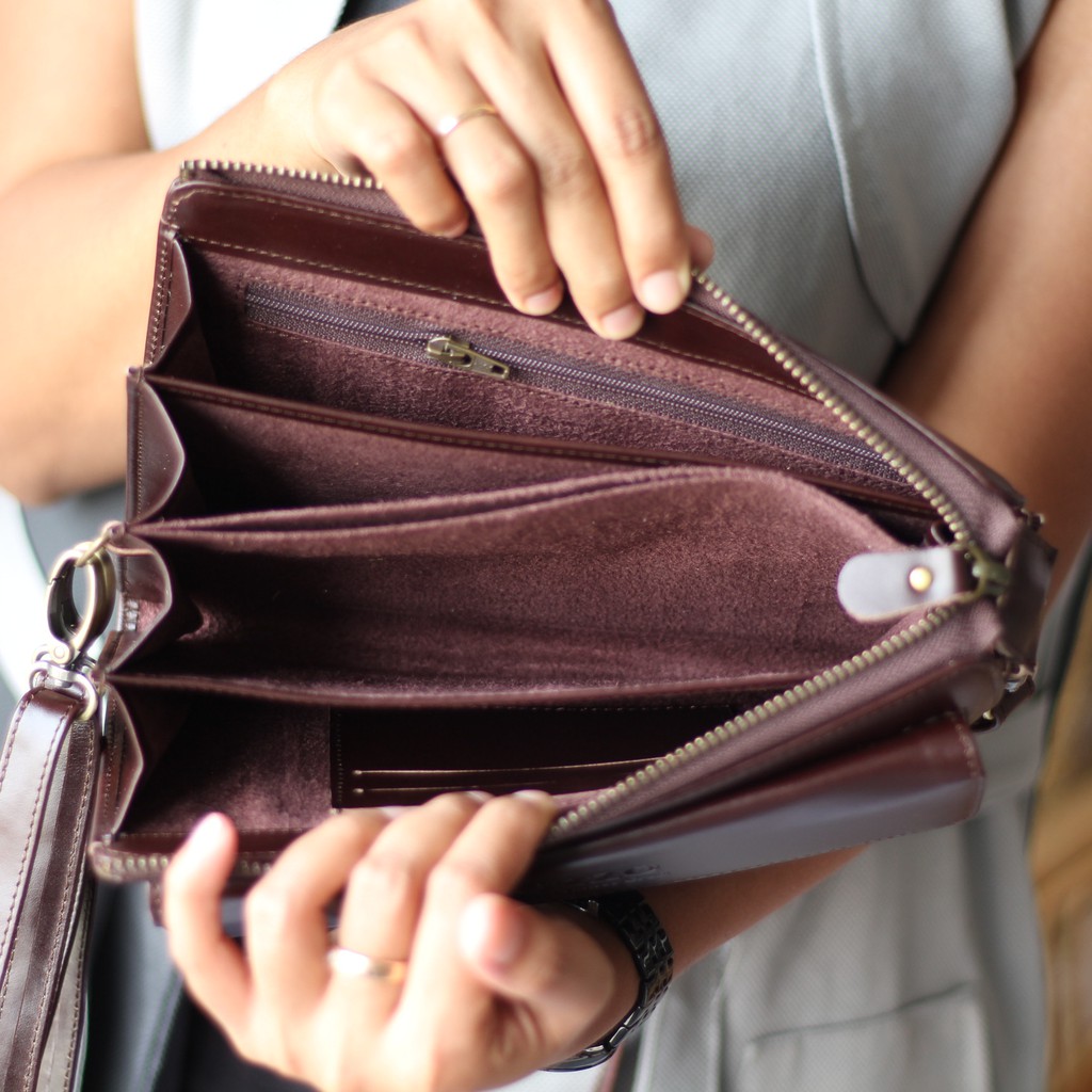 TAS SELEMPANG WANITA KULIT SAPI ASLI OLIVIA/HANDBAG DAN DOMPET / FREE GRAVIR NAMA TERBAIK