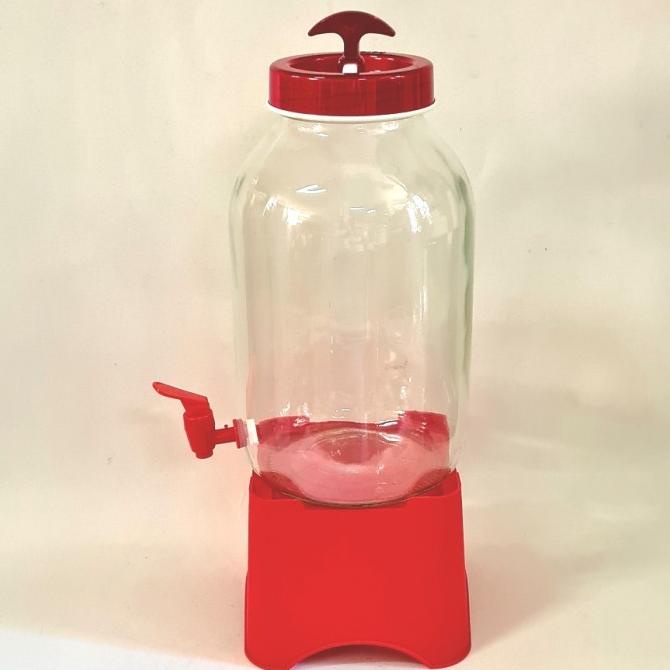 Herevin Juice Dispenser Kaca Bulat 5 Liter