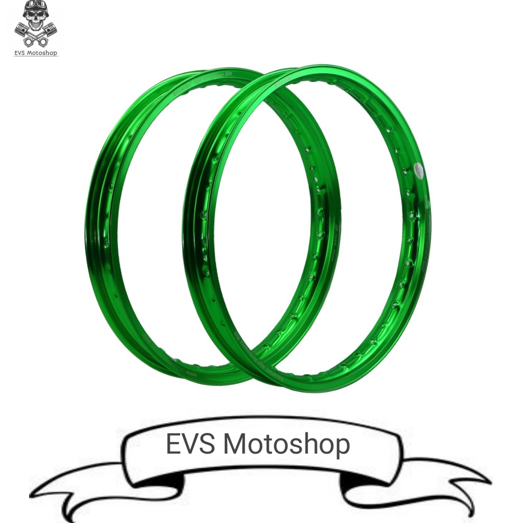 Velg Pelek Rim Ruji Aloy SET Scarlet Racing Rossi Tdr motor RX KING TIGER C 70 TERMURAH RING 18