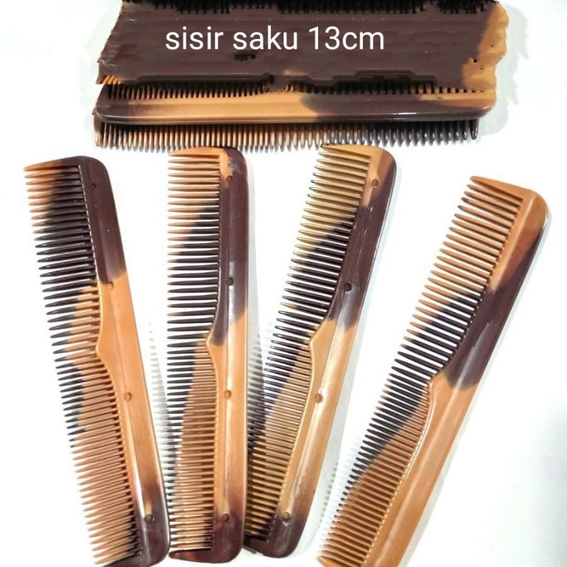 Sisir Rambut Gagang Motif Garis / Sisir Warna Sovenir Sisir Kutu Serit Sisir Ujung Lancip Sisir Saku