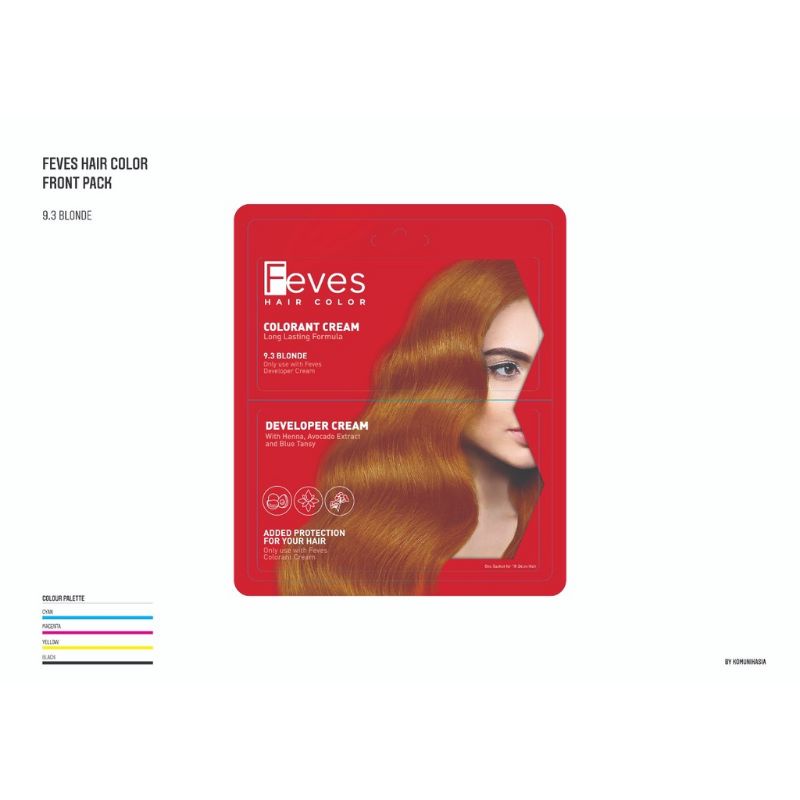 Feves/ MiLittle Hair Color 30 mL -Feves cat rambut pewarna rambut