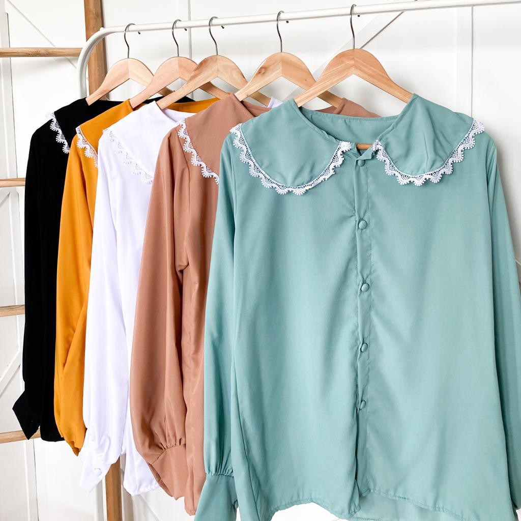 DISKON - KELLYA TOP - atasan cantik / blouse wanita / atasan wanita masa kini / blouse kekinian / blouse hizt