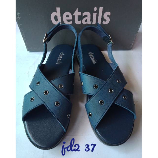 SANDAL TALI WANITA DETAILS NAVY/KHAKI JD2/OKI30/JD1