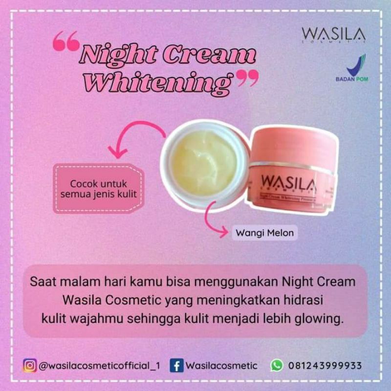 night cream premium glowing pink wa beauty