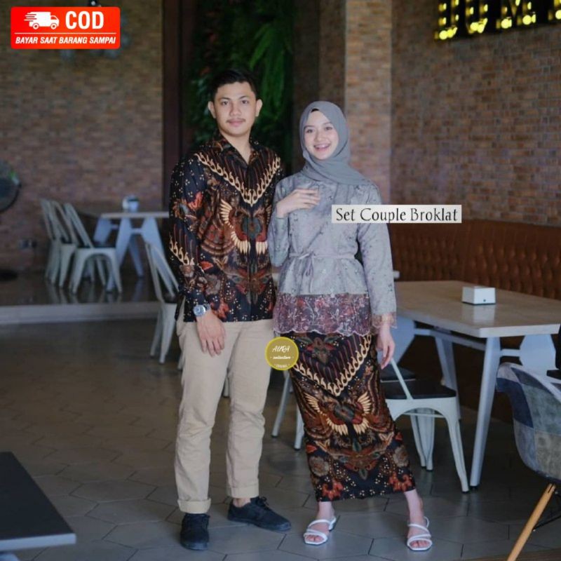 KEBAYA COUPLE | KEMEJA BATIK | FASHION WANITA | BAJU TUNANGAN | BAJU KONDANGAN best seller