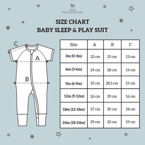 Baju Tidur Bayi Sleepsuit &amp; Play Suit Jumper Piyama Anak Little Palmerhaus 3-9 Bulan