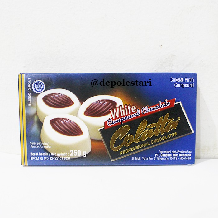 

Colatta White Compound Chocolate 250gram - Cokelat Batang