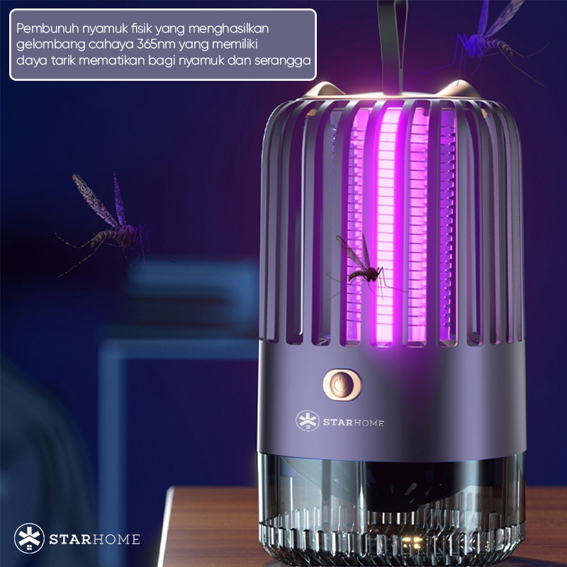 Lampu Nyamuk Perangkap Nyamuk StarHome dengan Cahaya Biru UV Lampu Tidur Mosquito Killer Lamp LED Light BG-005