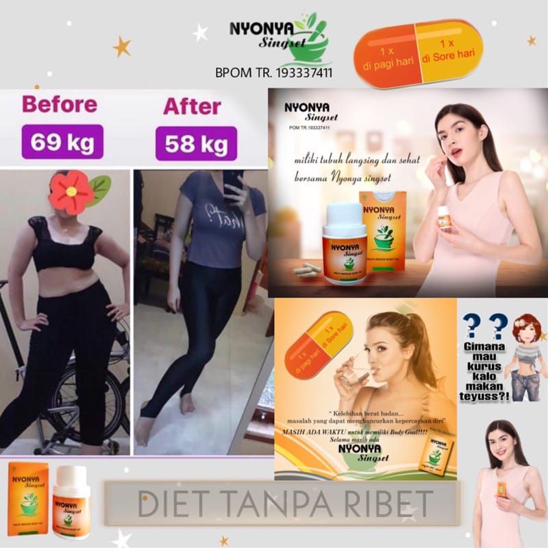 Nyonya Singset Strong/Langsing Alami/Diet Alami/Penurun Berat Badan/Pelangsing Ampuh/Pelangsing Bada