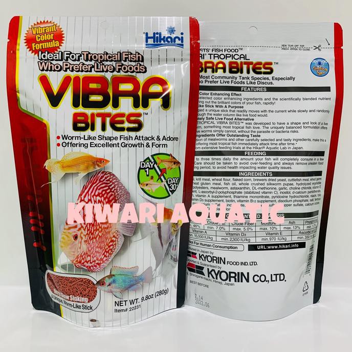 

Bantin Harga Hikari Vibra Bites Tropical Fish Foods 280G Pakan / Makanan Ikan Hias