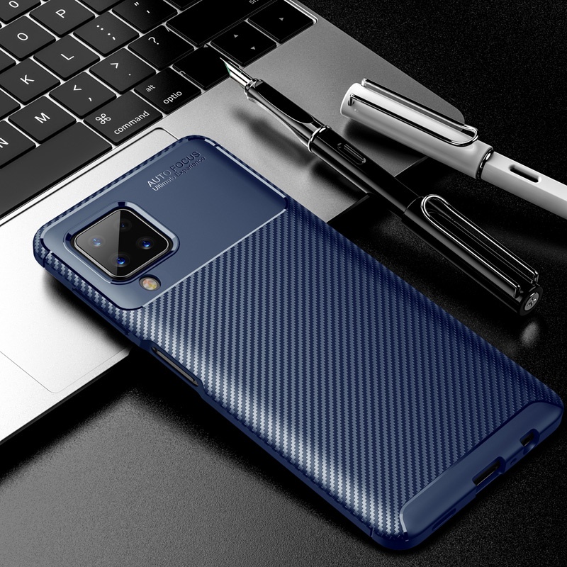 Soft Case Silikon Tekstur Carbon Fiber Shockproof Untuk Samsung Galaxy A12 A13 A22 A32 A42 A52 A72 A33 A53 A73 5G