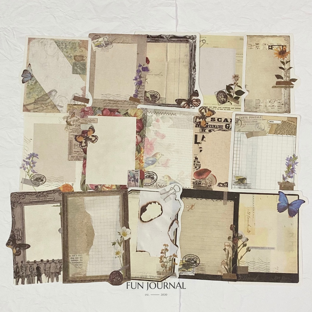 

PLANT COLLAGE ROOM NOTE PAPER PACK UNTUK JURNAL JOURNAL PLANNING PLANNER BUJO SCRAPBOOK DIY