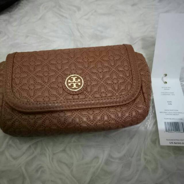 Tory burch bryant quilted small preloved
