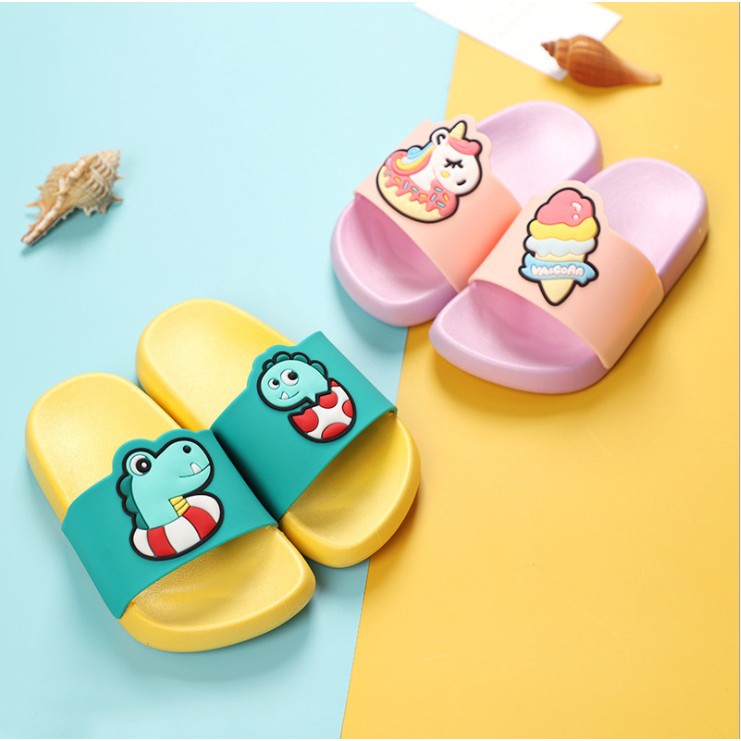 Sandal slop anak laki-laki dan perempuan import dua warna EVA