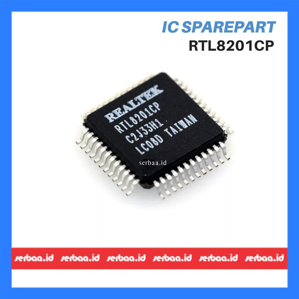 RTL8201CP RTL8201 8201 REALTEK  QFP-48 SINGLE CHIP/ SINGLE PORT 10/100 FAST ETHERNET PHYCEIVER