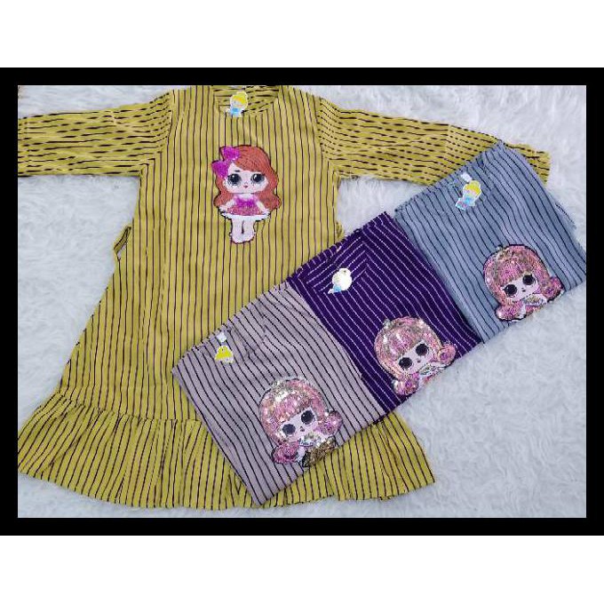 Tunik Anak Tanggung/Tunik Tanggung Lol Led/Tunik Anak Perempuan/Tunik Anak Terbaru/Tunik Anak Murah