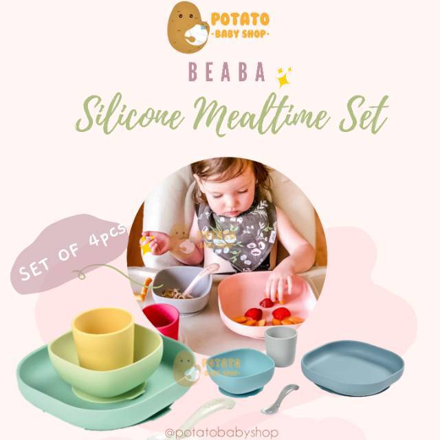 Beaba - Silicone Mealtime Set 4pcs