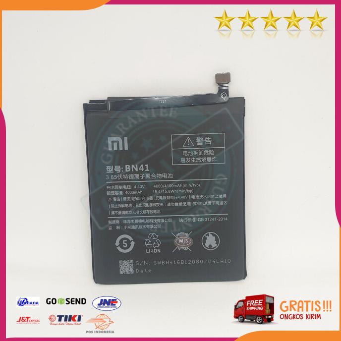 Acc Hp Baterai Xiaomi Redmi Note 4 Bn41 Bn 41 Original Baterai