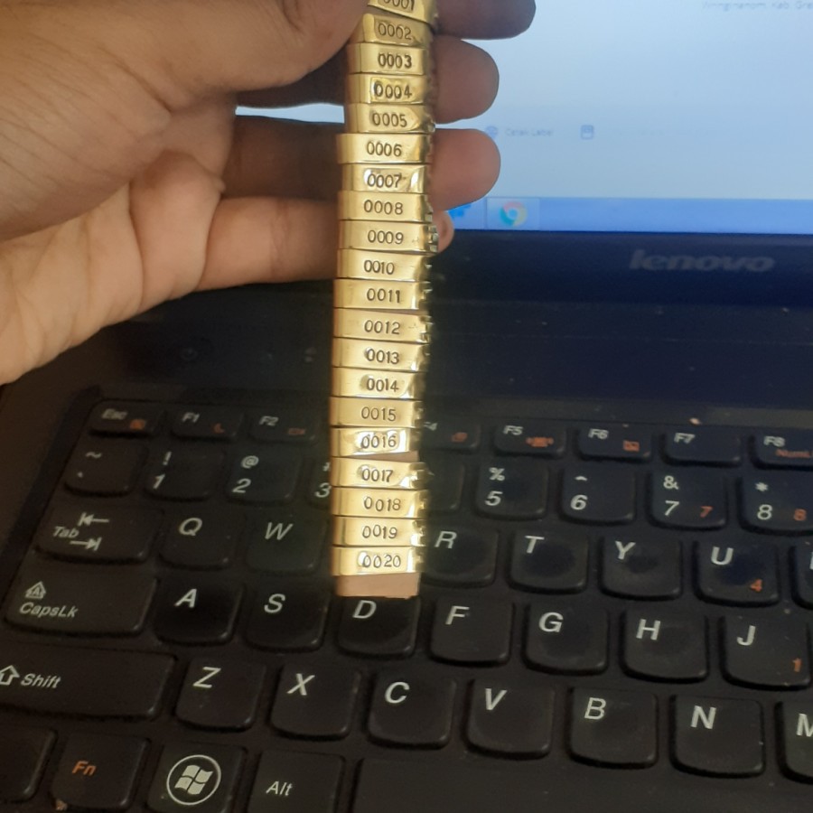 wing band ayam segel ayam model import terbaru bahan kuningan awet isi 10biji